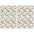 thumbnail image 1 of Cartoon Tractors Hay Bales White Pattern Summer Placemats Table Placemats Set Of 4-Linen Kitchen Washable Placemats Table Mats 11.8"x17.7" Non-Slip Heat Resistant, 1 of 6