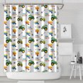 thumbnail image 1 of Cartoon Tractors Wheelbarrows White Pattern Shower Curtain 72"x84" ,Bathroom Decorative Shower Curtains Set with 12 Hooks,Modern Waterproof Washable Shower Curtain, 1 of 6