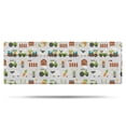 thumbnail image 1 of Cartoon Tractors Windmills Light Gray Pattern Bathroom Rugs Mat,Non Slip Microfiber Bathroom Rug,Rubber Backing,Soft Bathroom Mats for Bathroom Floor,Tub and Shower,47x17in(120x43cm), 1 of 4