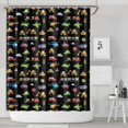 thumbnail image 1 of Cartoon Traffic Vehicles Signs Black Pattern Shower Curtain 84"x72" ,Bathroom Decorative Shower Curtains Set with 12 Hooks,Modern Waterproof Washable Shower Curtain, 1 of 6