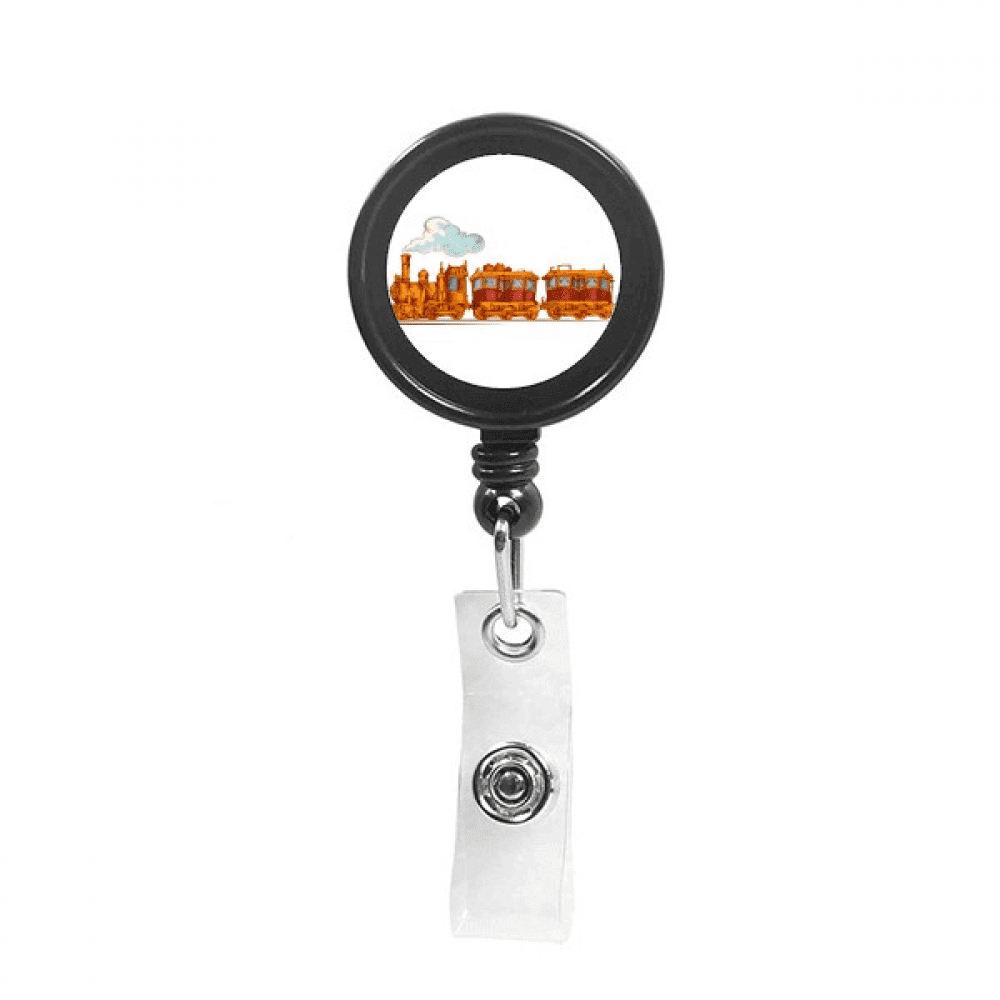 Cartoon Train Britain Country Culture Retractable Keychain Badge Holder ID Badge