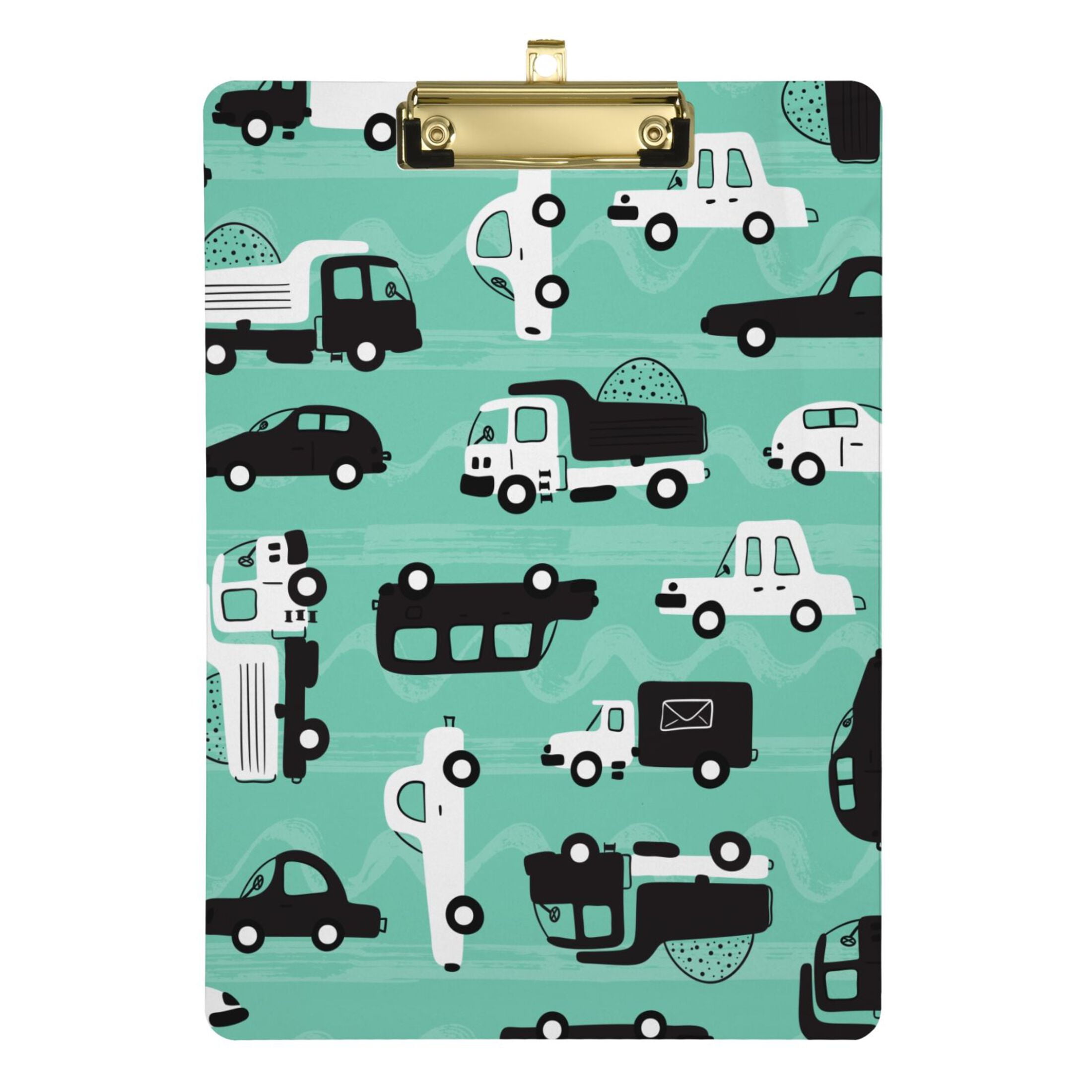 Cartoon Transportation Truck Car Green Clipboard Acrylic Clipboards ...