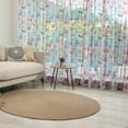 thumbnail image 1 of Cartoon Tulle Curtains with Rod Pocket, Toys Teddy Bear Rabbit Bunny Birthday Girls Cheerful Design, Sheer Drape for Wedding Party 2 Panels, 7 Sizes, Pale Pink Blue Rose, by Ambesonne, 1 of 3