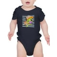 thumbnail image 1 of Cartoon Turtle Hat Bubblegum Bodysuit Infant -Image by Shutterstock,  12 Months, 1 of 4