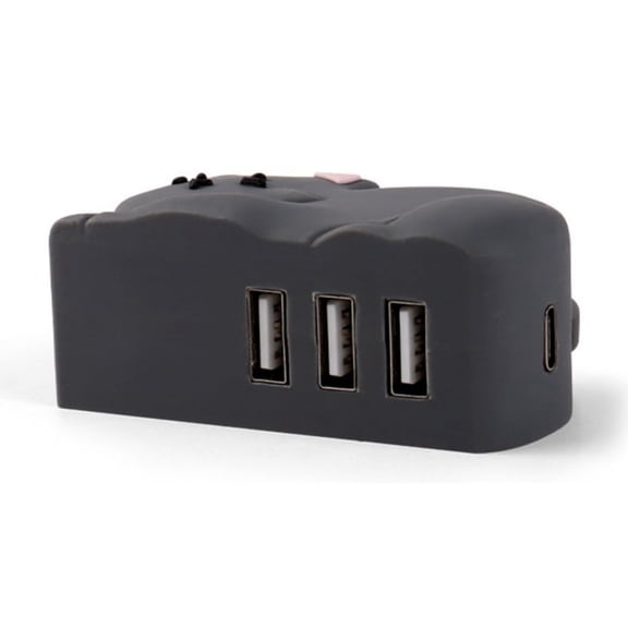 Cartoon USB Adapter Dock Expands Connection with 3 Port USB Splitter for Home Office and Device Enthusiasts
