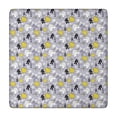 thumbnail image 1 of Cartoon Unicorn Leaf Pattern Square Fitted Tablecloth with Elastic Edge,Square Table Cover,Washable Elastic Table Cover for Home Kitchen Party Decor 34"x34", 1 of 6