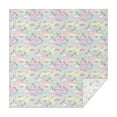 thumbnail image 1 of Cartoon Unicorn Rainbow Cloud Moon Heart Pattern Square Tablecloth,Waterproof Square Table Cover,Wipeable Spillproof Washable Table Cover for Home Kitchen Party Decor 42"X42"(107x107cm), 1 of 6