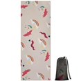 thumbnail image 1 of Cartoon Unicorn Rainbow Cloud Pattern Hot Yoga Mat Towel Non Slip for Hot Yoga - Quick-Drying Yoga Mat Cover with 4 Corner Pockets with Travel Bag - Hot Yoga Towel Non Slip 70"x26", 1 of 6