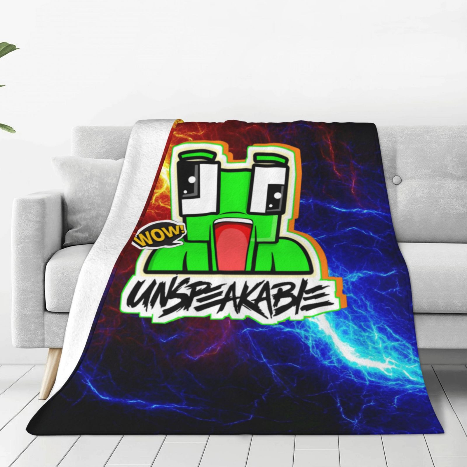Cartoon Unspeakable Blanket Super Soft Flannel Fleece Blankets for