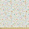 thumbnail image 1 of Cartoon Upholstery Fabric by the Yard, Pastel Abstract Circles Little Rounds Polka Dots Creative Shower Motif, Decorative Fabric for DIY and Home Accents, Multicolor by Ambesonne, 1 of 5