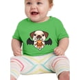 thumbnail image 1 of Cartoon Vampire Pug W Pumpkin T-Shirt Infant -Image by Shutterstock,  12 Months, 1 of 4
