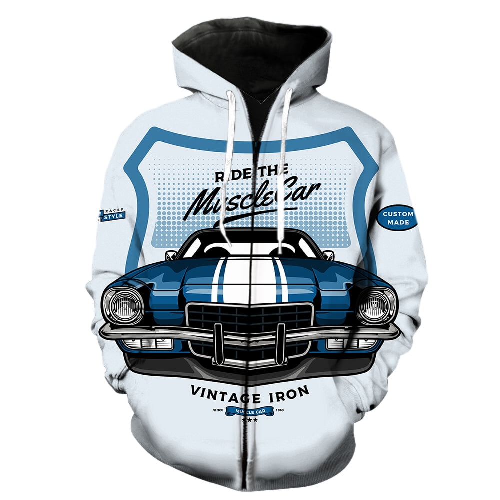Taxi Pattern Print Men Women Pullover Hoodie
