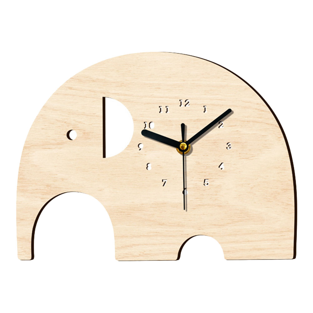 Cartoon Wall Clock Elephant Home Wall Clock Children Room Wall