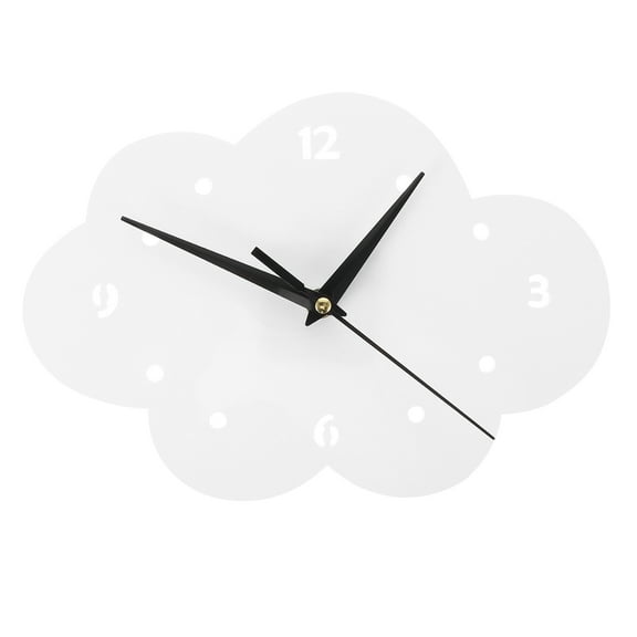 Cartoon Wall Clock Silent Clocks Non Ticking Removable Sticker Minimalist Living Room Child