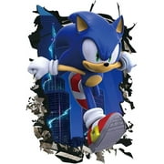 Cartoon Wall Decals 3D Breaking Through Wall Stickers Kids Bedrooms Living Room Wall Decor (Cartoon 1)