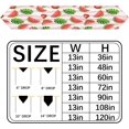 Cartoon Watermelon Palm Leaf Table Runner Rhombic 13*48 Inch Kitchen