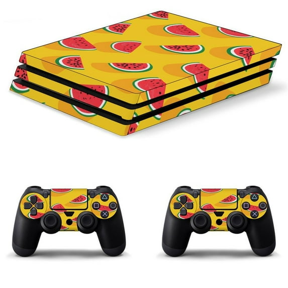 Cartoon Watermelon Pattern PS4/PS4 Pro/PS4 Slim Skin Sticker For Console And Controller Skins