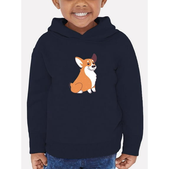 Cartoon Welsh Corgi Sitting Hoodie Toddler -Image by Shutterstock, 2 Toddler