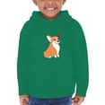 thumbnail image 1 of Cartoon Welsh Corgi Sitting Hoodie Toddler -Image by Shutterstock,  4 Toddler, 1 of 4