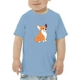 thumbnail image 1 of Cartoon Welsh Corgi Sitting T-Shirt Toddler -Image by Shutterstock,  2 Toddler, 1 of 4