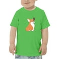 thumbnail image 1 of Cartoon Welsh Corgi Sitting T-Shirt Toddler -Image by Shutterstock,  4 Toddler, 1 of 4