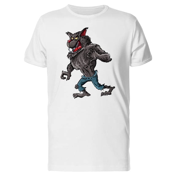 Cartoon Werewolf In Pants T-Shirt Men -Image by Shutterstock, Male Large