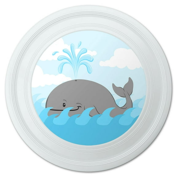 Cartoon Whale Ocean Novelty 9" Flying Disc