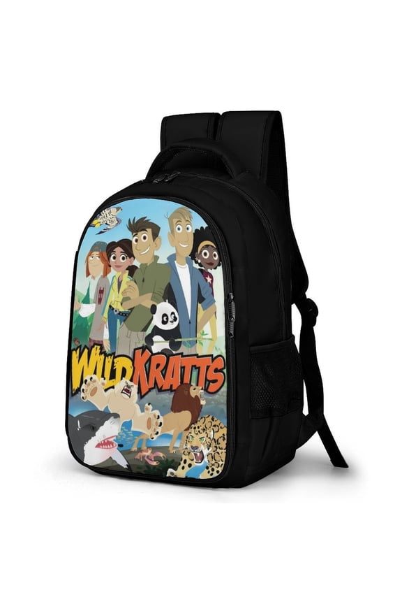 Cartoon Wild Animal Kratt 16 Inch Multifunctional Backpack, Leisure Backpack for Adults , Size 16.5x 12.6 X 7.3 Inch ,Large Capacity Travel Backpack, Large Capacity Computer Bag