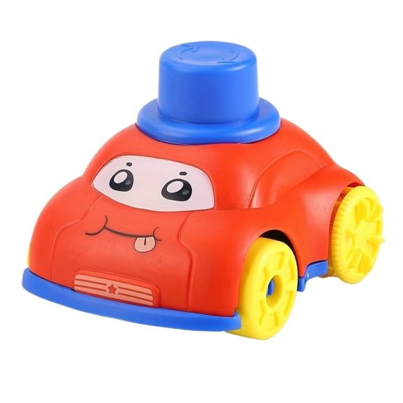 Cartoon Wind Up Amphibious Vehicle Rotating Land and Water Car for Bathtub and Floor Play Fun Clockwork Action Floating Toy Vehicle with Manual Drive Red