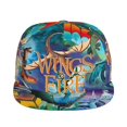 thumbnail image 1 of Cartoon Wings of Fire Dragon Adjustable Flat Brim Baseball Cap Snapback Hat Hip Hop Caps for Men Women, 1 of 8