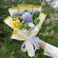 thumbnail image 1 of Cartoon Winnie the Pooh Plush Doll Toy Handmade Flower Bouquet Wedding Valentine's Day Christmas Graduation Gifts, 1 of 10