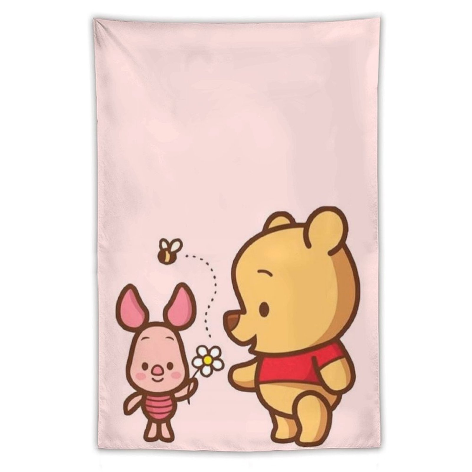 Cartoon WinniethePooh Tapestry Bedroom Aesthetic, Cute Cartoon