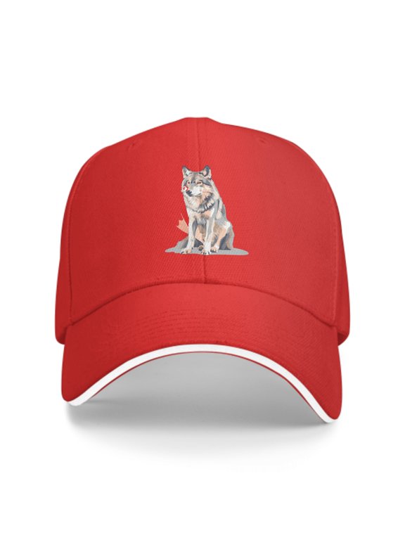 Cartoon Wolf Baseball Caps for Men Women Fashion Summer Casquette Adjustable Casual Trucker Hats for Outdoor Activities