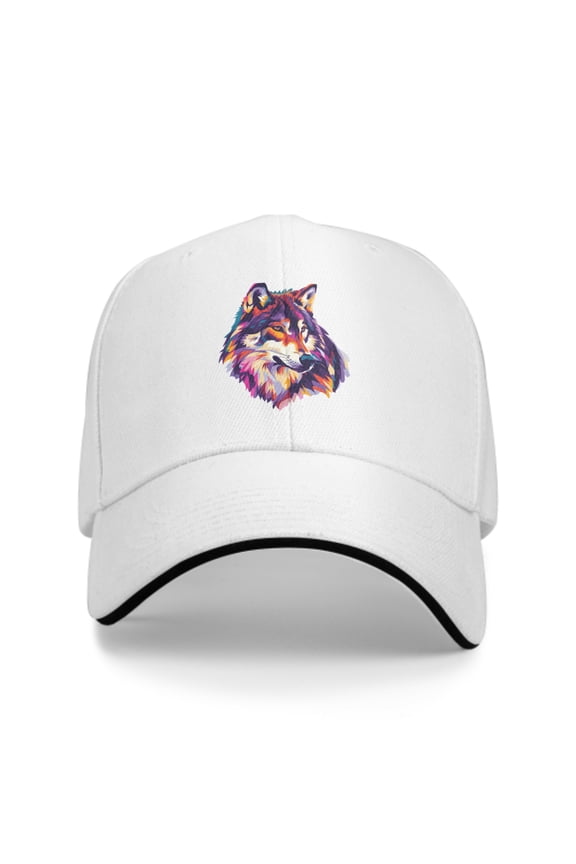 Cartoon Wolf Baseball Caps for Men Women Fashion Summer Casquette Adjustable Casual Trucker Hats for Outdoor Activities
