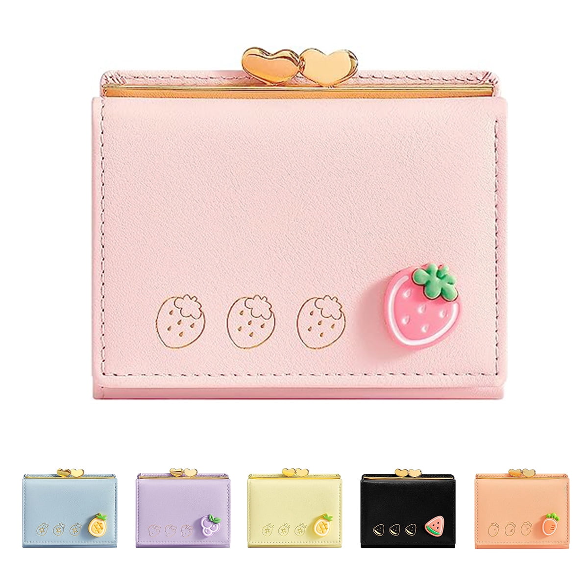 Cartoon Women Pu Leather Wallets Kawaii Mini Bags Coin Purse Card