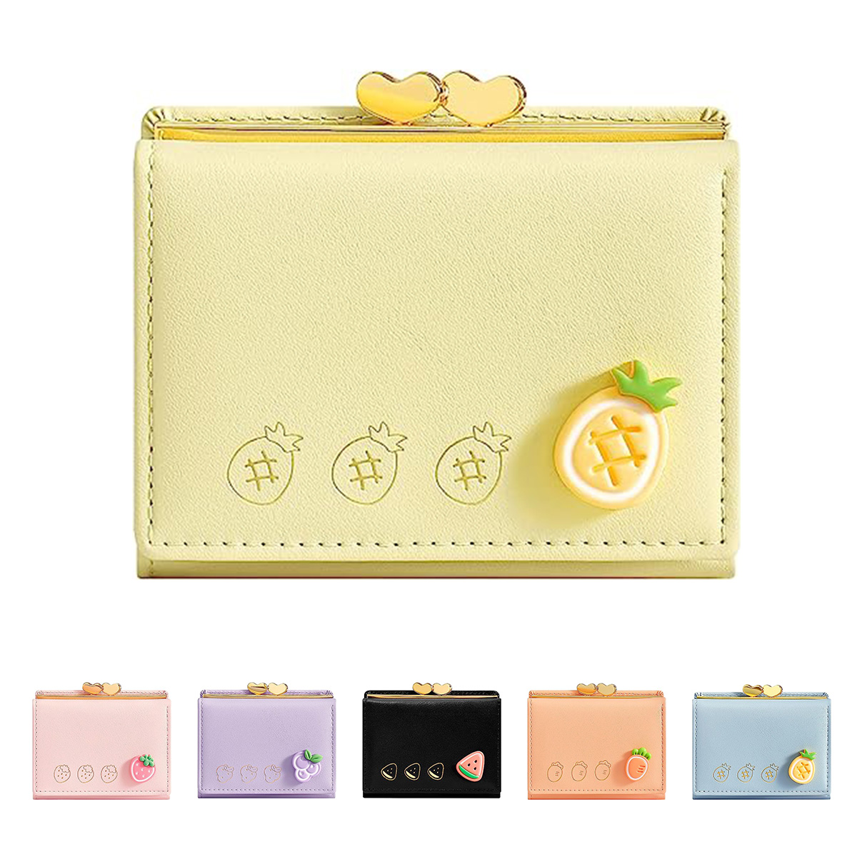 Cartoon Women Pu Leather Wallets Kawaii Mini Bags Coin Purse Card