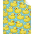 thumbnail image 1 of Cartoon Yellow Duck Blanket Lightweight Flannel Throw Blanket Gifts for Girls Women in All Season Blanket for Bed/Couch/Sofa 40"x50" for Kids/Children, 1 of 6