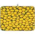 thumbnail image 1 of Cartoon Yellow Lemons Dish Drying Mat Kitchen Counter Mat 18" x 24" Microfiber Absorbent Dry Mat for Coffee Bar Non-Slip Dishes Pad, 1 of 6