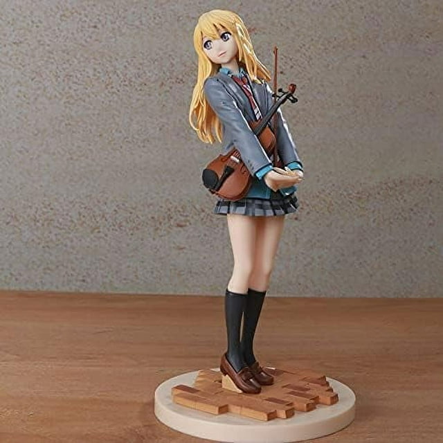 Cartoon Your Lie in April Anime Figures Miyazono Kaori Play Violin/Dress Version Anime Model