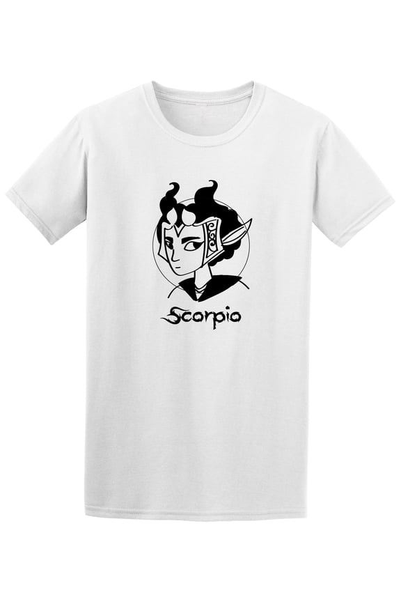 Cartoon Zodiac Sign Scorpio Men T-Shirt - Image by Shutterstock, Male Large