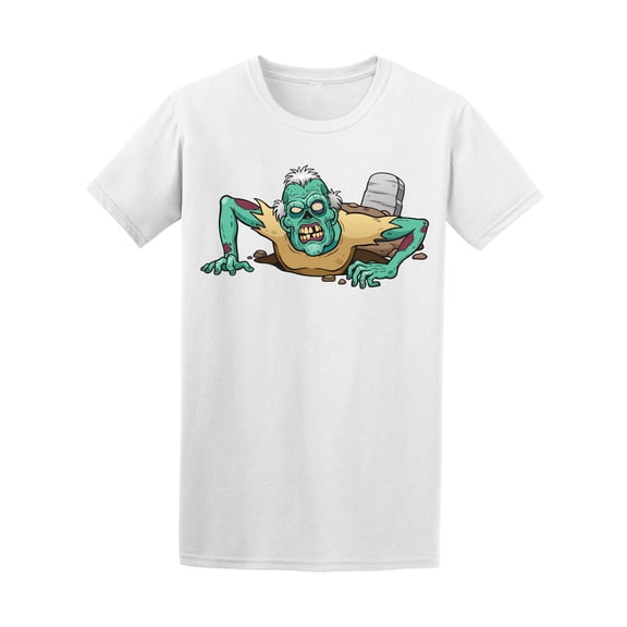 Cartoon Zombie Rising From Dead Tee - Image by Shutterstock