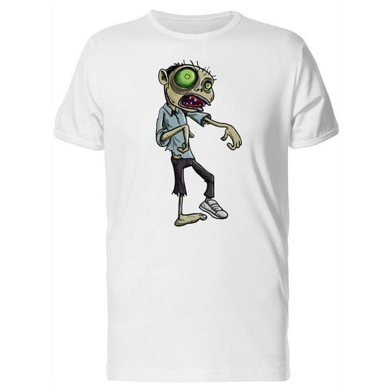 Cartoon Zombie With One Shoe Tee Men's -Image by Shutterstock