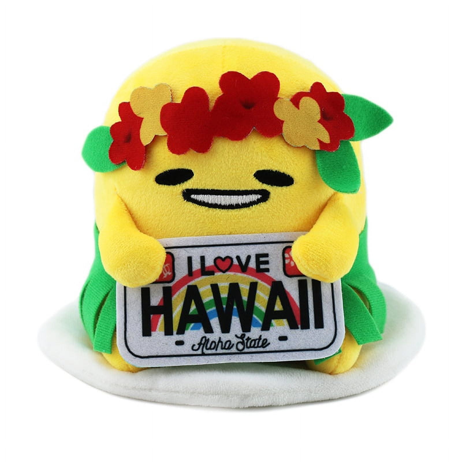 Cartoon anime Hawaii holding guitar, lazy egg, sign raising doll, egg ...