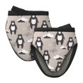 thumbnail image 1 of Cartoon bear brown Oven Mitts Heat Resistant, Soft Lining Silicone Mini Oven Mitts with HangingLoop, Kitchen Oven Gloves Heat Resistant 500℉ for Baking Cooking Microwave, 1 of 7