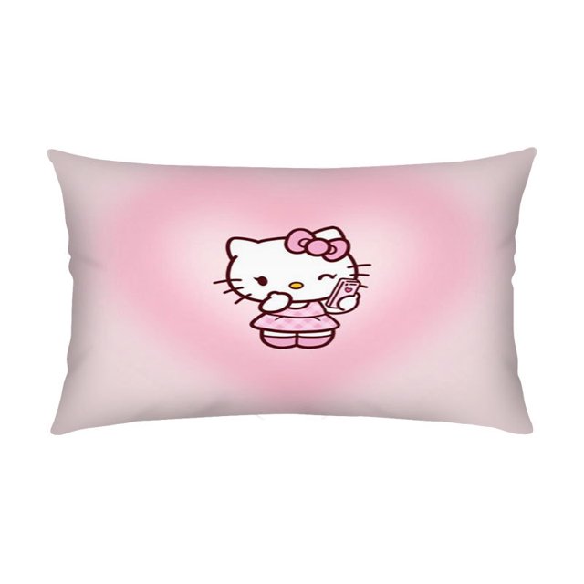 Cartoon cat bedding pink cute cartoon doublesided pillowcase bedroom