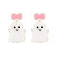 Cartoon cute oil drop bow pendant ghost earrings fun funny girl gift