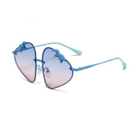 Cartoon, cute strawberry shape, metal polarized children's sunglasses, women's sunglasses