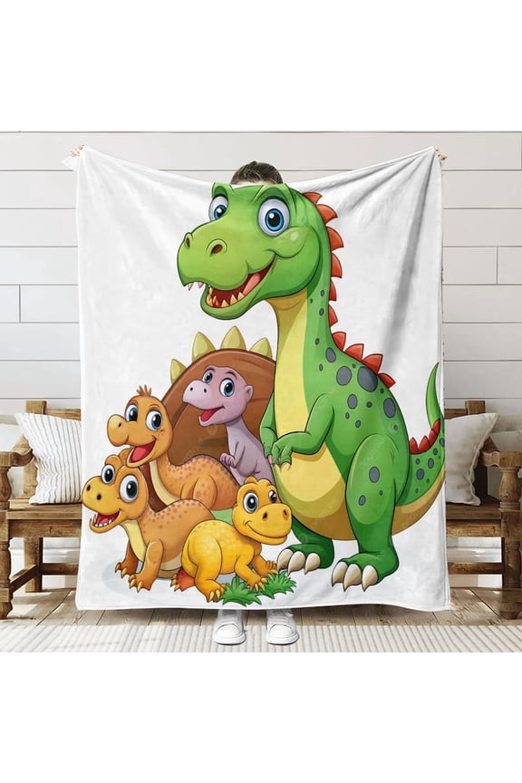 Cartoon dinosaur Throw Blanket Gifts for Fans Lover Girls Boys Women Present Hoodie Him Bed 30"x40"