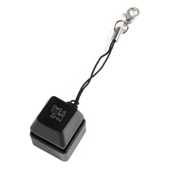 Cartoon for Cat RGB Backlit LED Mechanical Keyboards 1-Key Switch Tester Keychai