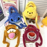 Cartoon girl Winnie The Pooh versatile casual girlfriend handbags wet from the qi Stitch sloping, birthday gift, return to school package/Tigger